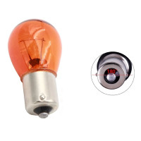 1156 Glass Shell Yellow Car Turn Signal HAZZARD SIgnal Light Bulb 12V 5 Watts